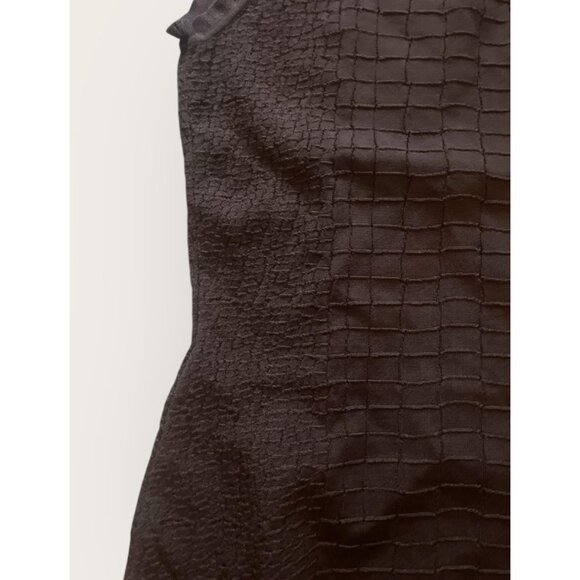 Gucci Women’s Dark Brown Textured Sleeveless Sheath Dress XS Made in Italy - Picture 5 of 9